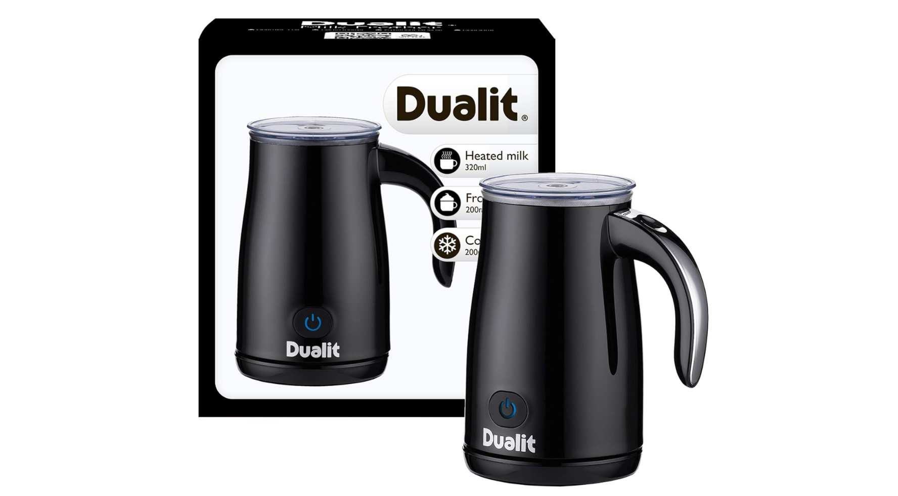 Dualit Black Hot-Cold Milk Frother